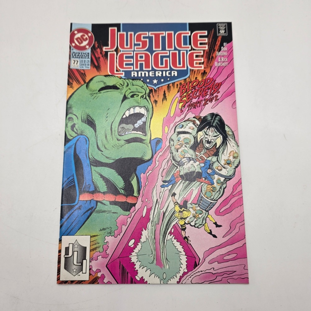 DC Justice League America 77 Lobo Blood Secrets Part 2 Dan Jurgens June 1993 JLA